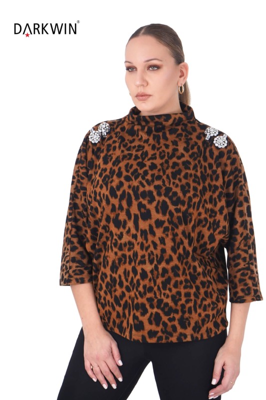 P9435 DARKWIN BLUZ DESENLI - Thumbnail