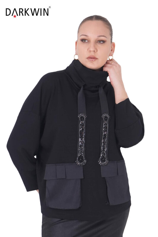 P9436 DARKWIN BLUZ SIYAH - 4