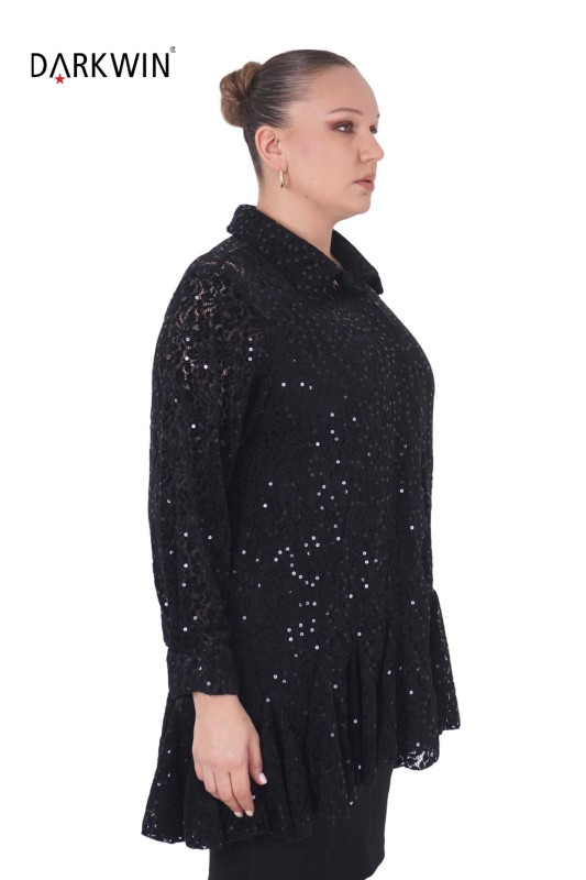 Darkwin - P9437 DARKWIN GÖMLEK SIYAH (1)