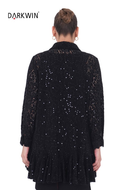 P9437 DARKWIN GÖMLEK SIYAH - Thumbnail