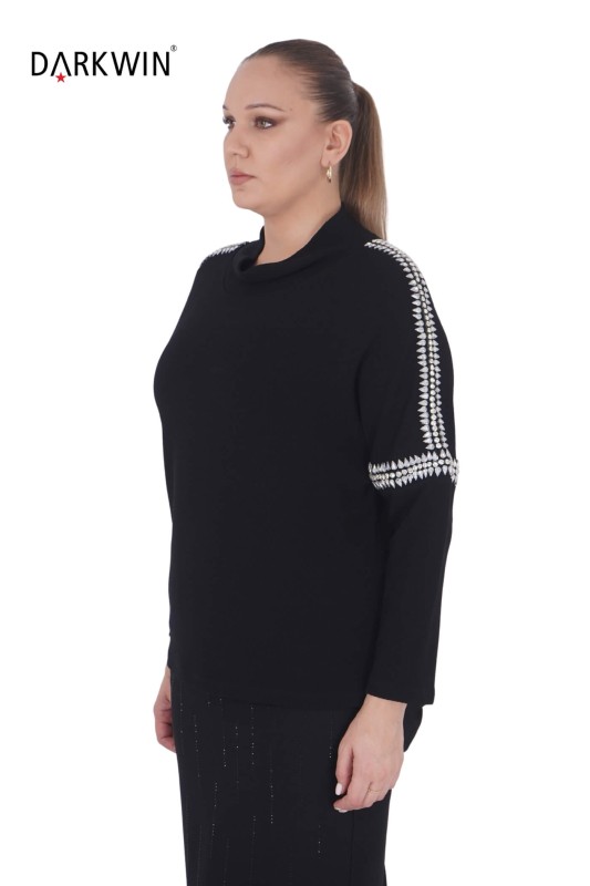 P9439 DARKWIN BLUZ SIYAH - DARKWIN (1)