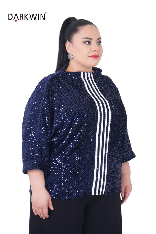 P9442 DARKWIN BLUZ LACIVERT - 2