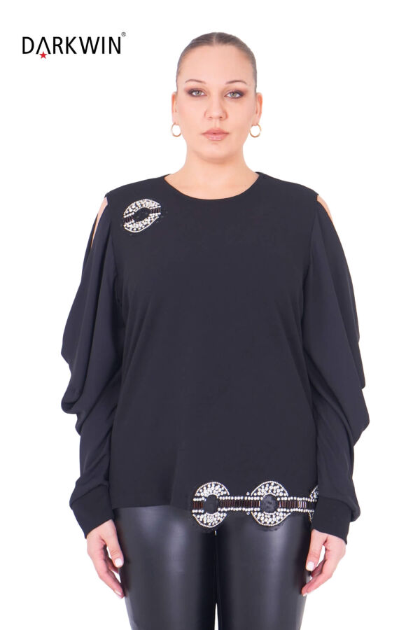 P9463 DARKWIN BLUZ SIYAH - 1