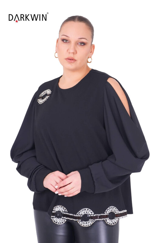 P9463 DARKWIN BLUZ SIYAH - 4