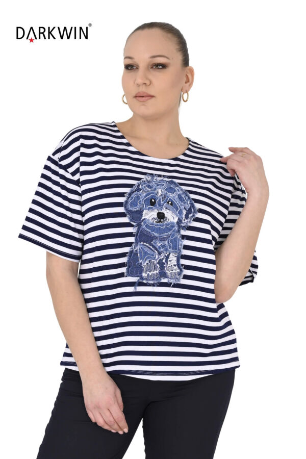 P9486 DARKWIN BLUZ LACI-BEYAZ - 4