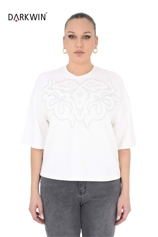 P9487 DARKWIN BLUZ EKRU - DARKWIN