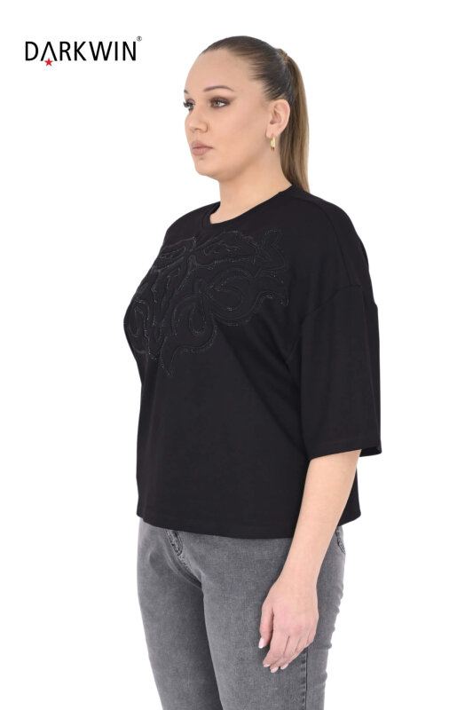 P9487 DARKWIN BLUZ SIYAH - DARKWIN (1)