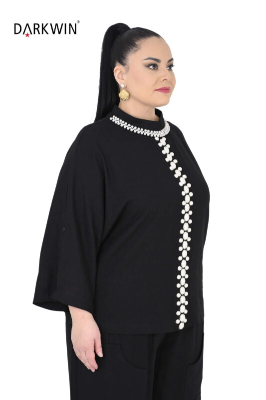 P9516 DARKWIN BLUZ SIYAH - DARKWIN (1)