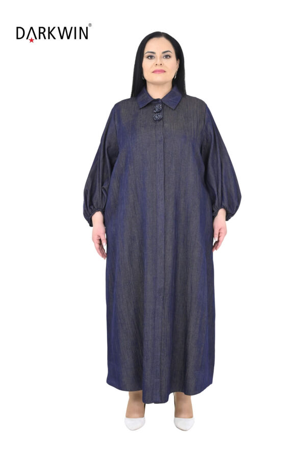 P9525 DARKWIN ELBİSE JEAN - 1