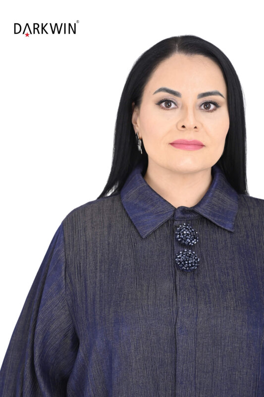 P9525 DARKWIN ELBİSE JEAN - 4