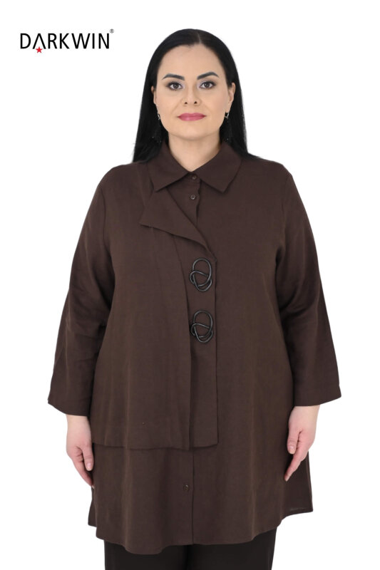 P9537 DARKWIN GÖMLEK KAHVE - DARKWIN