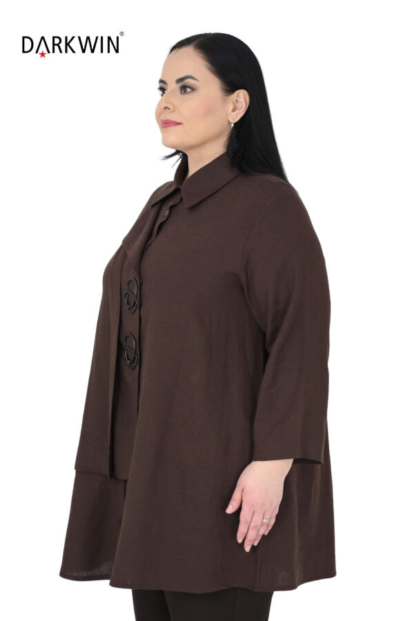 P9537 DARKWIN GÖMLEK KAHVE - 2