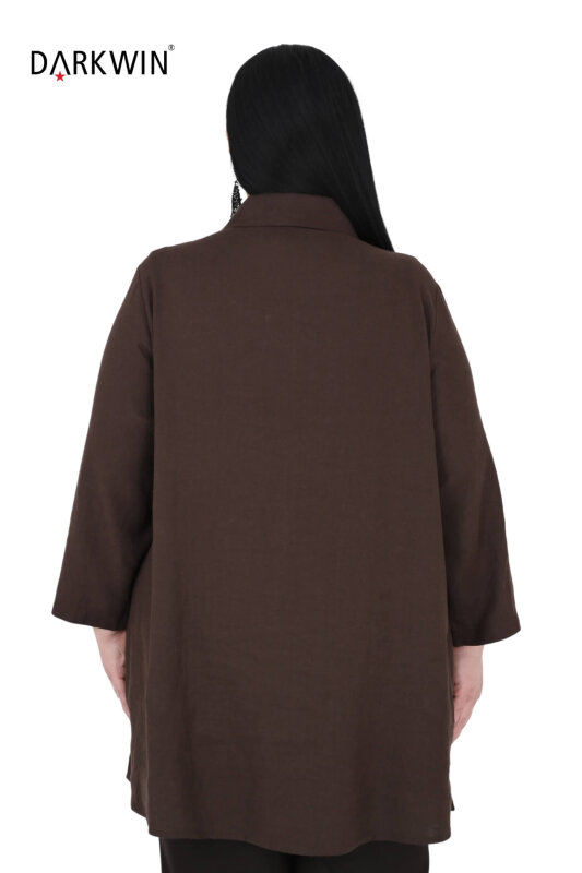 P9537 DARKWIN GÖMLEK KAHVE - 3