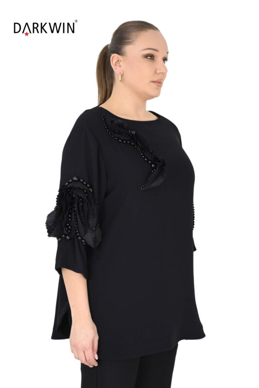 P9542 DARKWIN BLUZ SIYAH - DARKWIN (1)