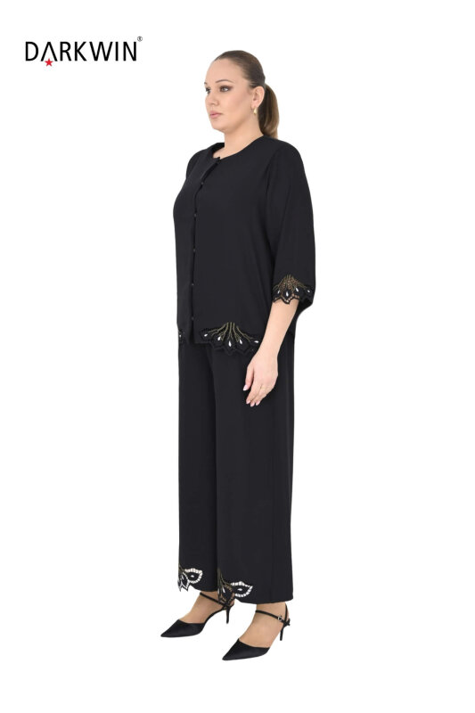 P9544 DARKWIN BLUZ-PANTOLON SIYAH - DARKWIN (1)