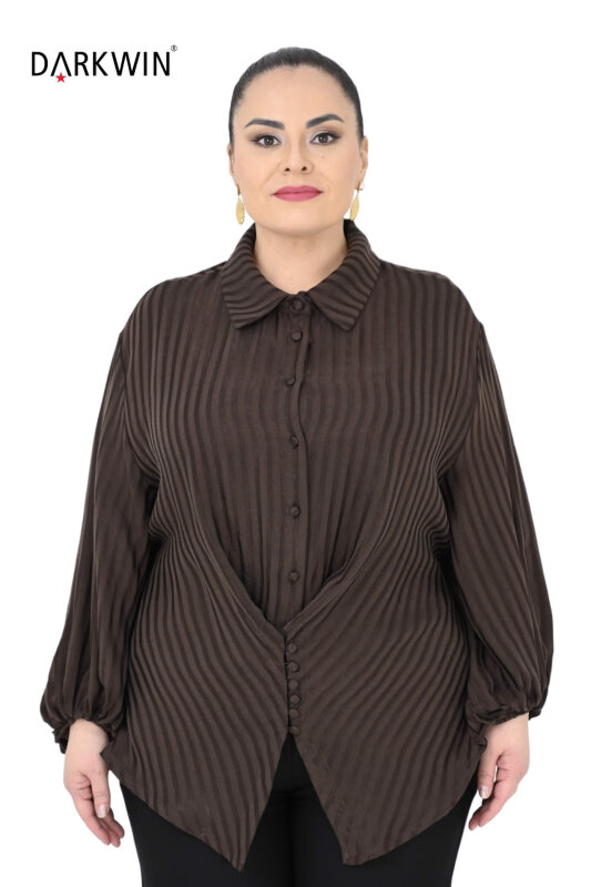 P9552 DARKWIN GÖMLEK KAHVE - DARKWIN