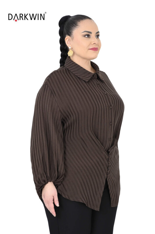 P9552 DARKWIN GÖMLEK KAHVE - 2