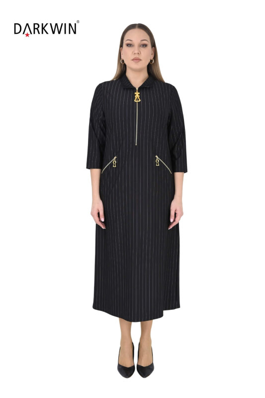 P9553 DARKWIN ELBİSE SIYAH - DARKWIN