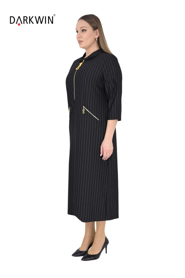 P9553 DARKWIN ELBİSE SIYAH - 4