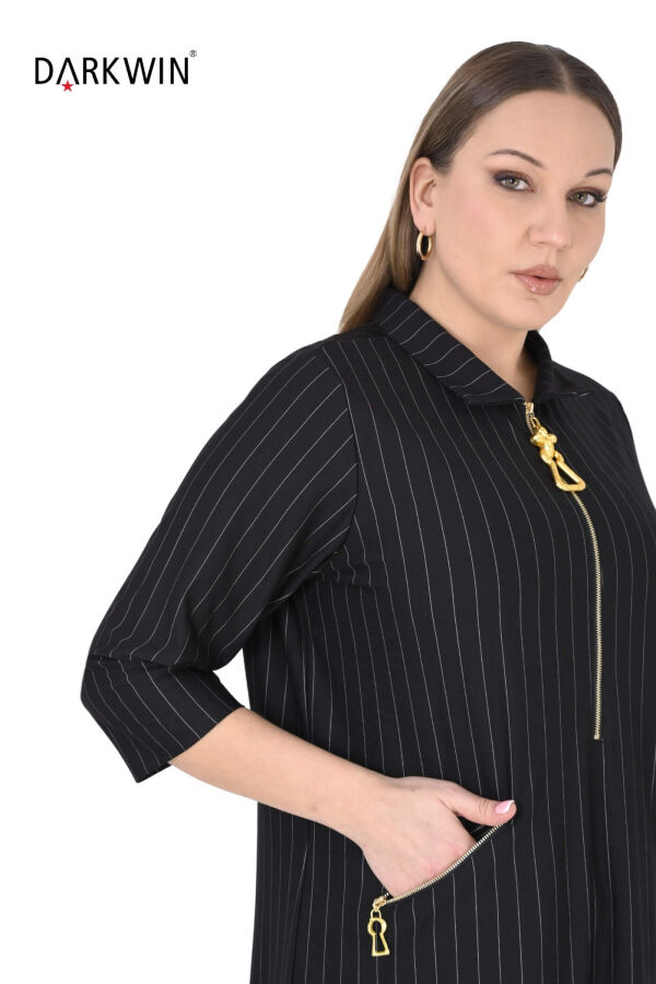 P9553 DARKWIN ELBİSE SIYAH - 10