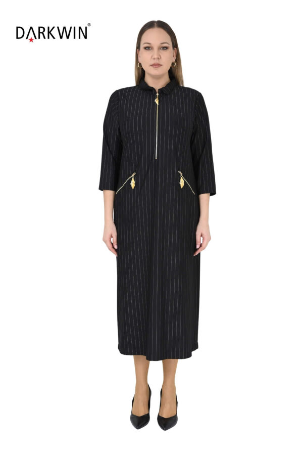 P9553 DARKWIN ELBİSE SIYAH - 3