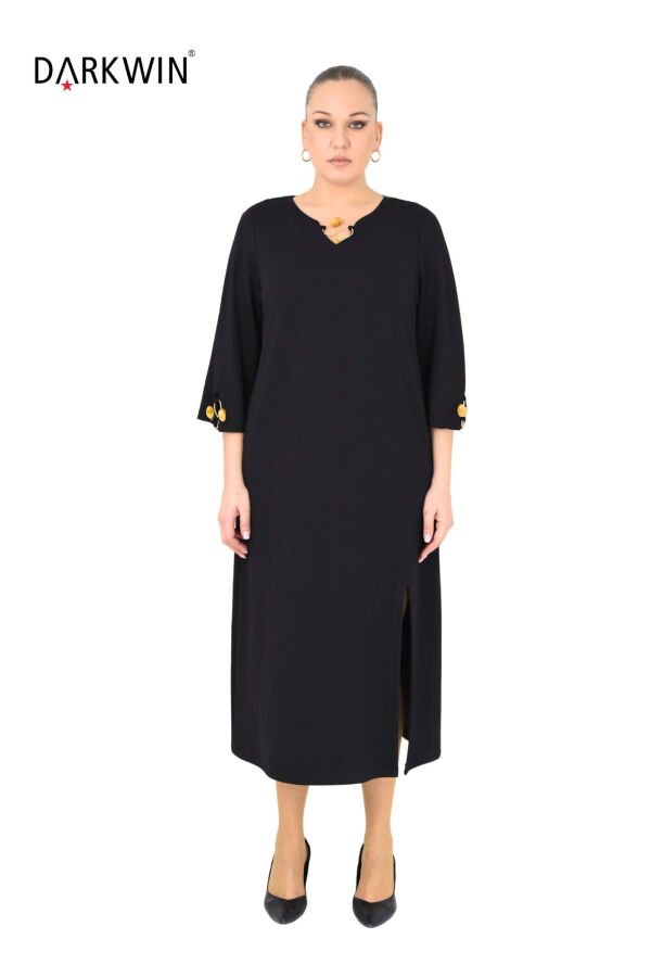 P9556 DARKWIN ELBİSE SIYAH - 1