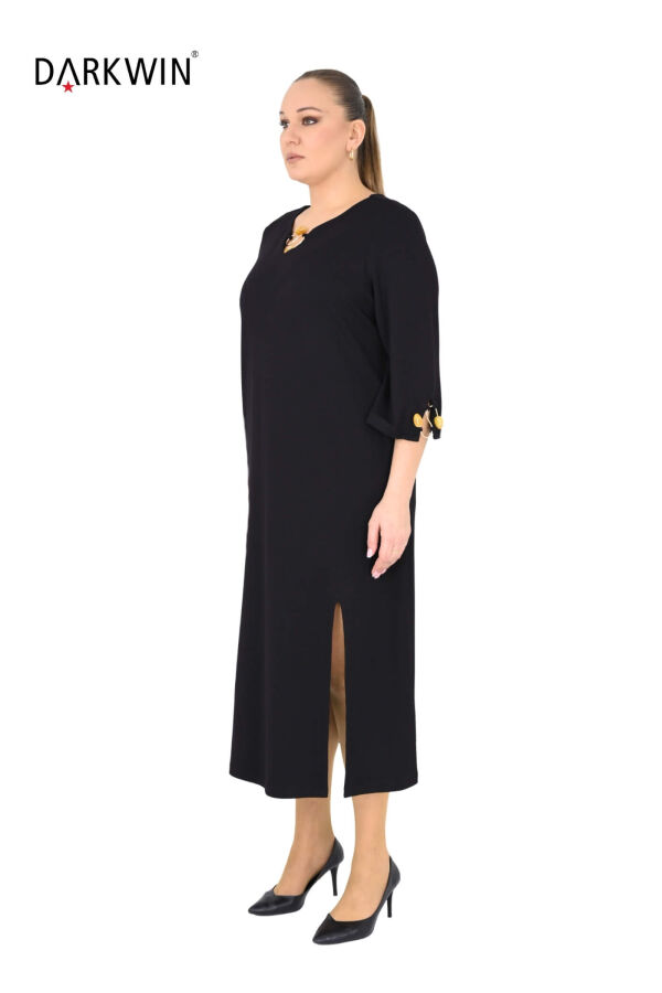 P9556 DARKWIN ELBİSE SIYAH - 2