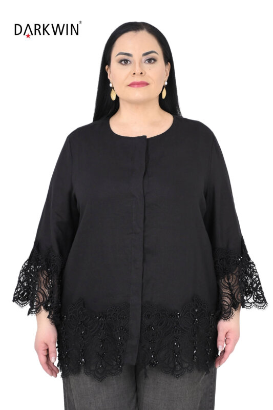 P9560 DARKWIN GÖMLEK SIYAH - DARKWIN