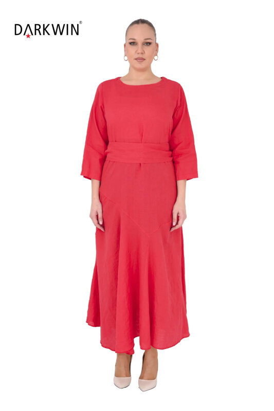 P9561 DARKWIN ELBİSE NAR - DARKWIN