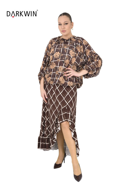 P9565 DARKWIN BLUZ-ETEK KAHVE - 4