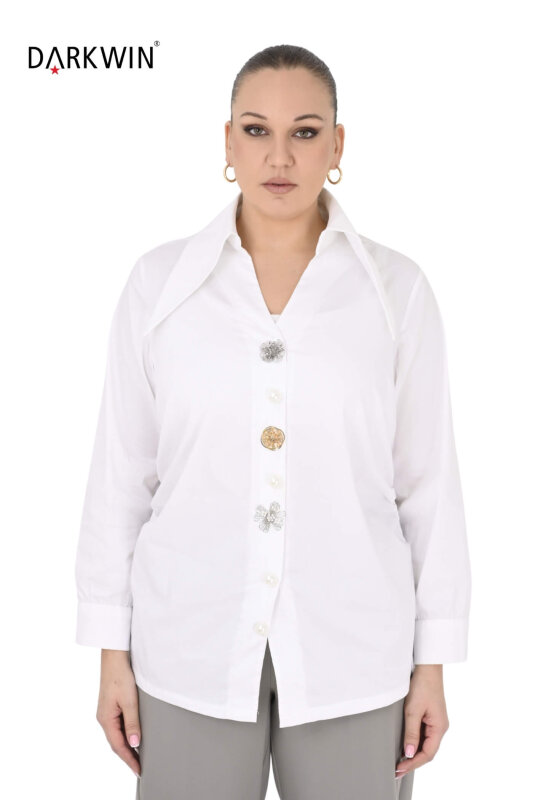 P9570 DARKWIN GÖMLEK BEYAZ - DARKWIN