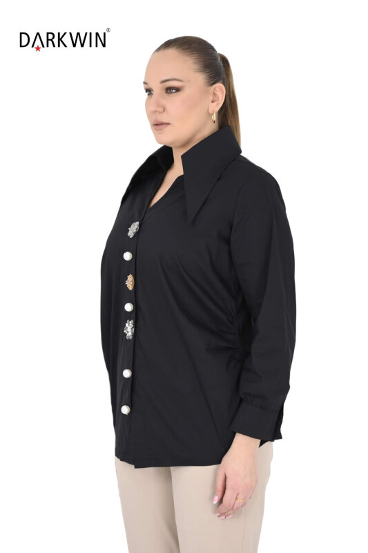 P9570 DARKWIN GÖMLEK SIYAH - DARKWIN (1)