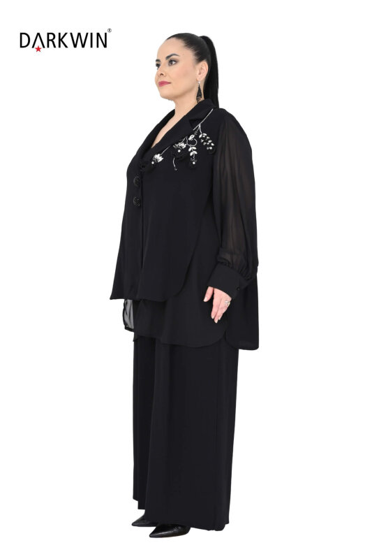 P9573 DARKWIN CEKET-PANTOLON SIYAH - DARKWIN (1)