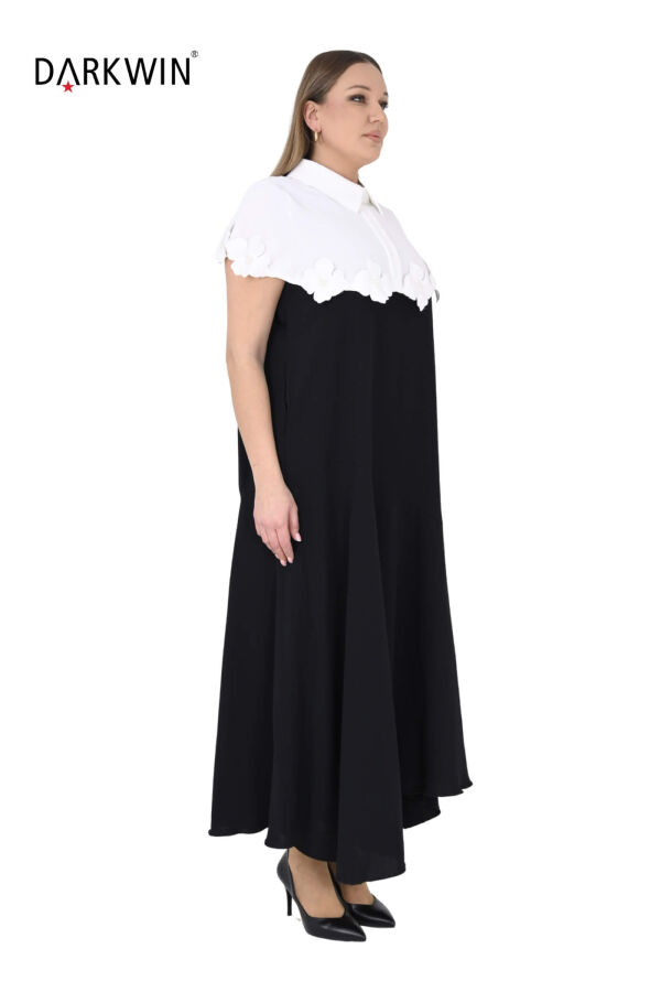 P9576 DARKWIN ELBİSE 2 Lİ SIYAH-BEYAZ - 2