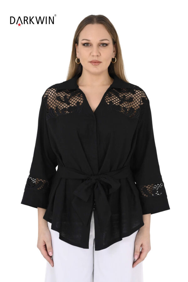 P9579 DARKWIN GÖMLEK SIYAH - 1