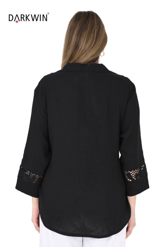 P9579 DARKWIN GÖMLEK SIYAH - 3