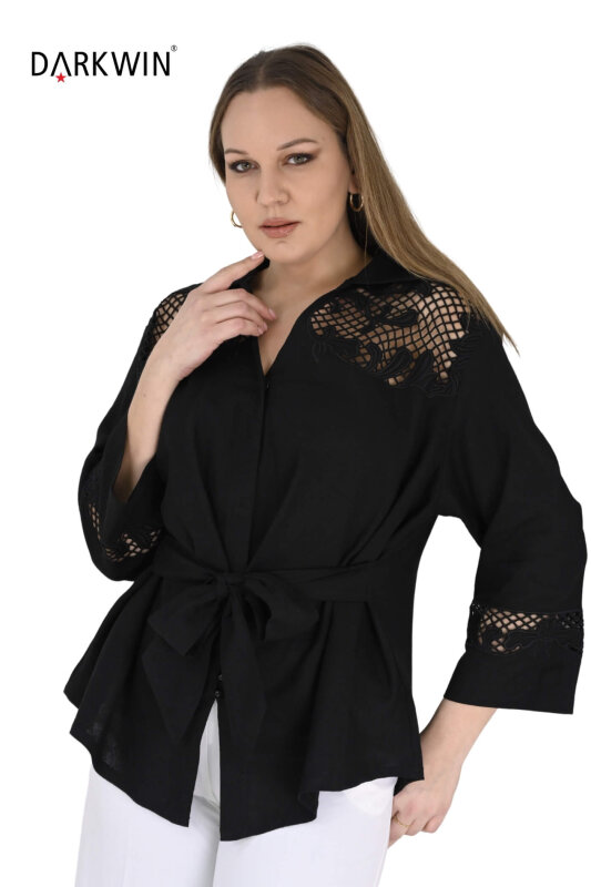 P9579 DARKWIN GÖMLEK SIYAH - 4