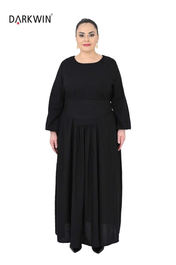 P9584 DARKWIN ELBİSE SIYAH - 1