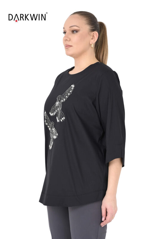 P9601 DARKWIN BLUZ SIYAH - DARKWIN (1)