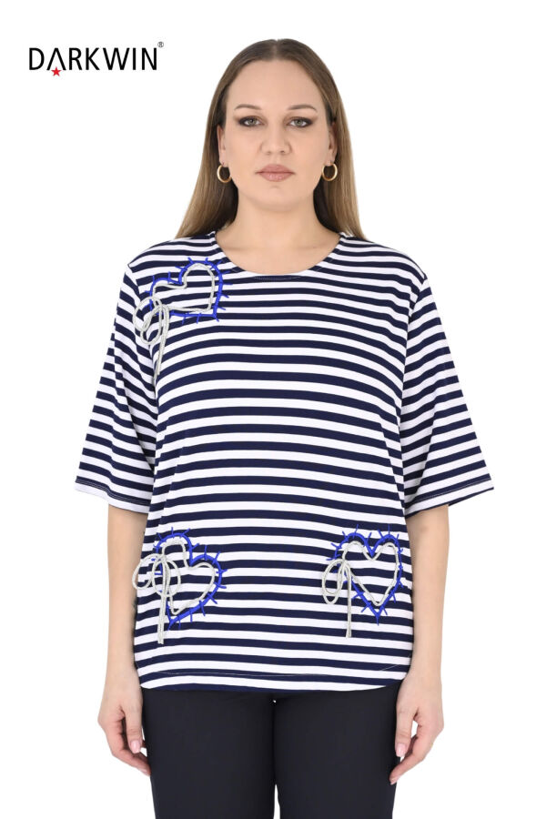 P9608 DARKWIN BLUZ LACI-BEYAZ - 1