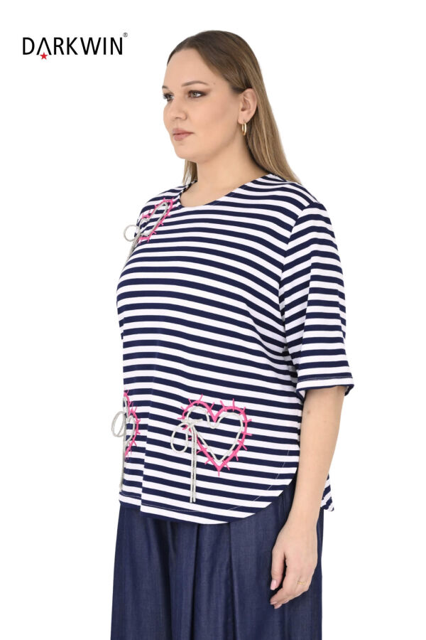 P9608 DARKWIN BLUZ LACI-BEYAZ - 6