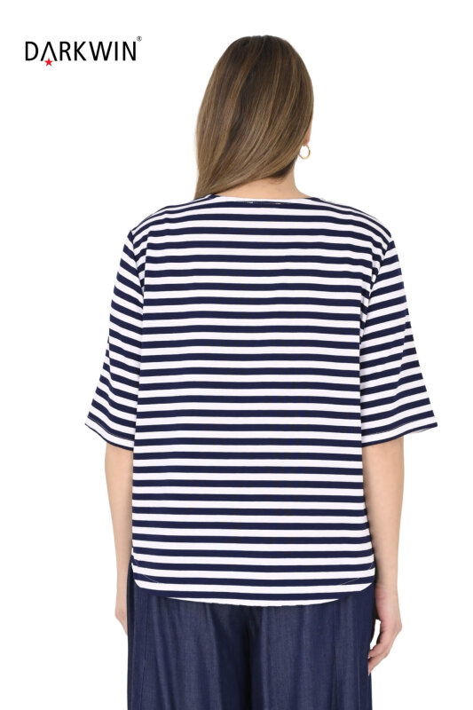 P9608 DARKWIN BLUZ LACI-BEYAZ - 7