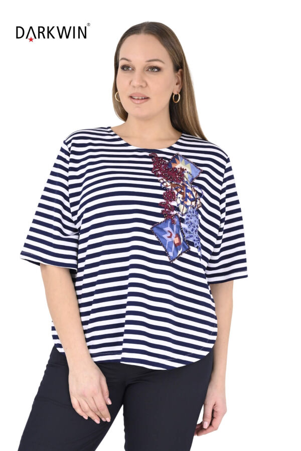 P9609 DARKWIN BLUZ LACI-BEYAZ - 4