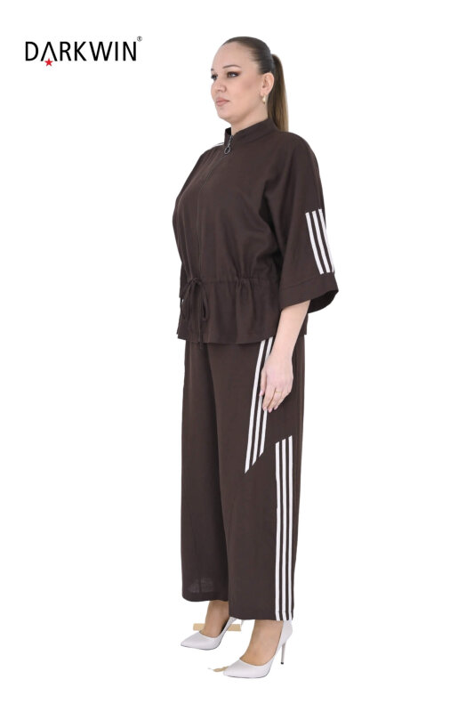P9611 DARKWIN BLUZ-PANTOLON KAHVE - DARKWIN (1)