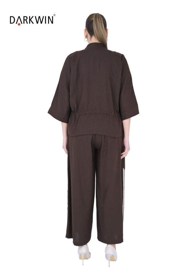 P9611 DARKWIN BLUZ-PANTOLON KAHVE - 3