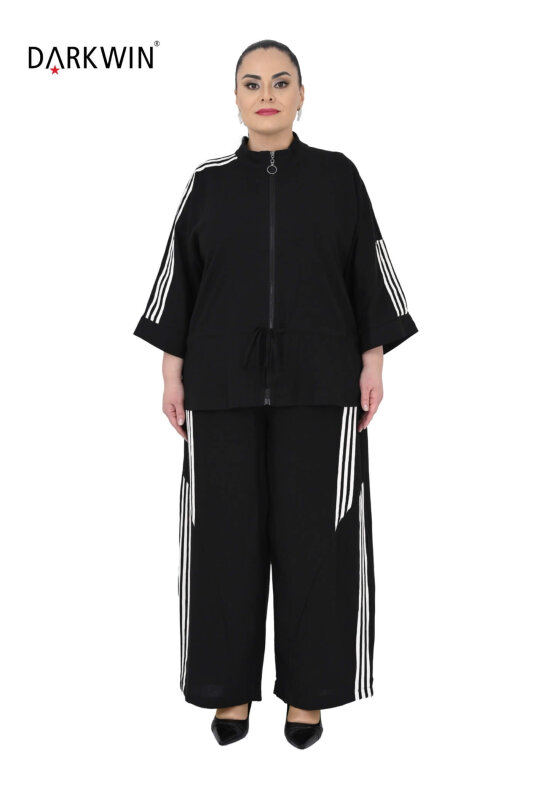 P9611 DARKWIN BLUZ-PANTOLON SIYAH - DARKWIN