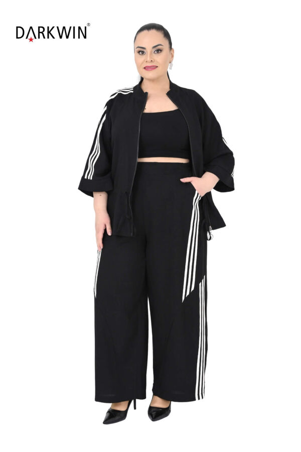 P9611 DARKWIN BLUZ-PANTOLON SIYAH - 4