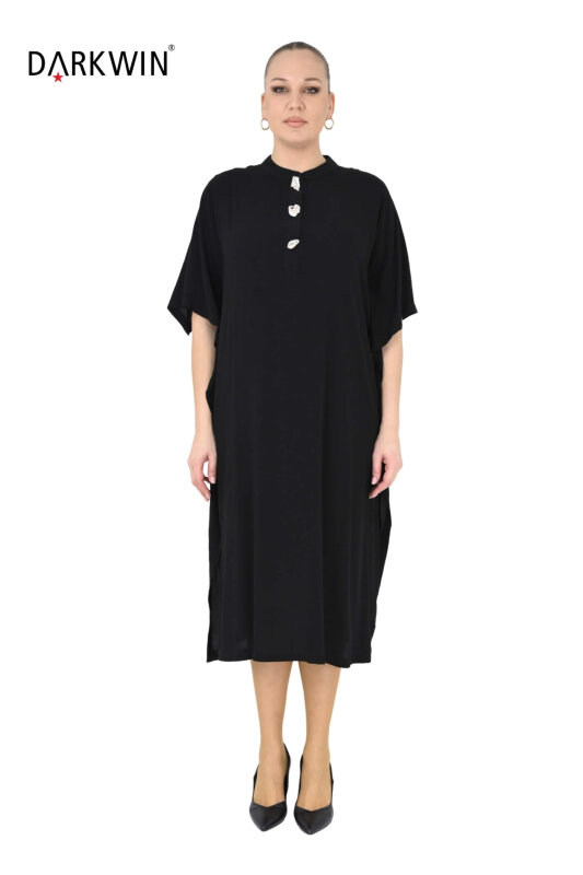 P9613 DARKWIN ELBİSE SIYAH - DARKWIN