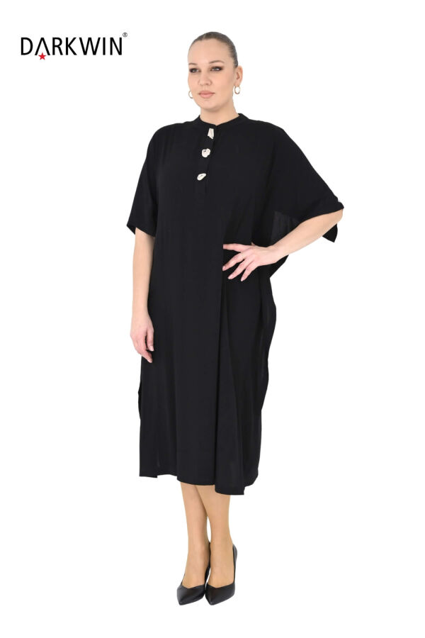 P9613 DARKWIN ELBİSE SIYAH - 4