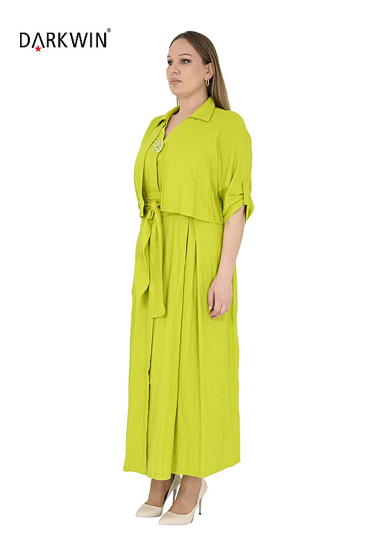 P9628 DARKWIN ELBİSE SARI - DARKWIN (1)